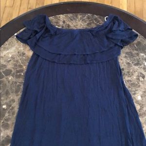 AE Navy Midi off shoulder dress